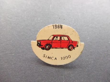 Simca 1000 oldtimer 1964 rood